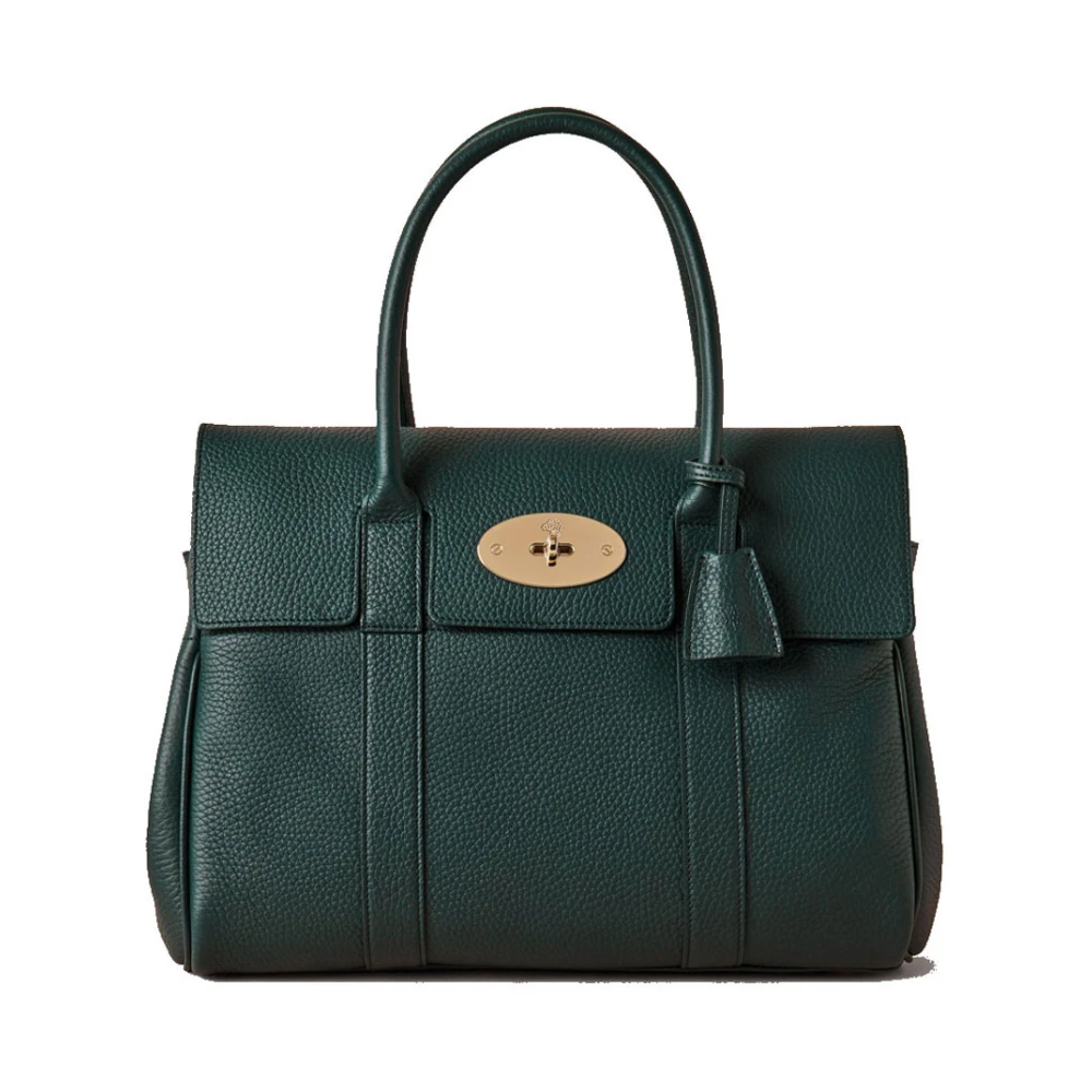 Mulberry Grön Bayswater Läderhandväska Green, Dam