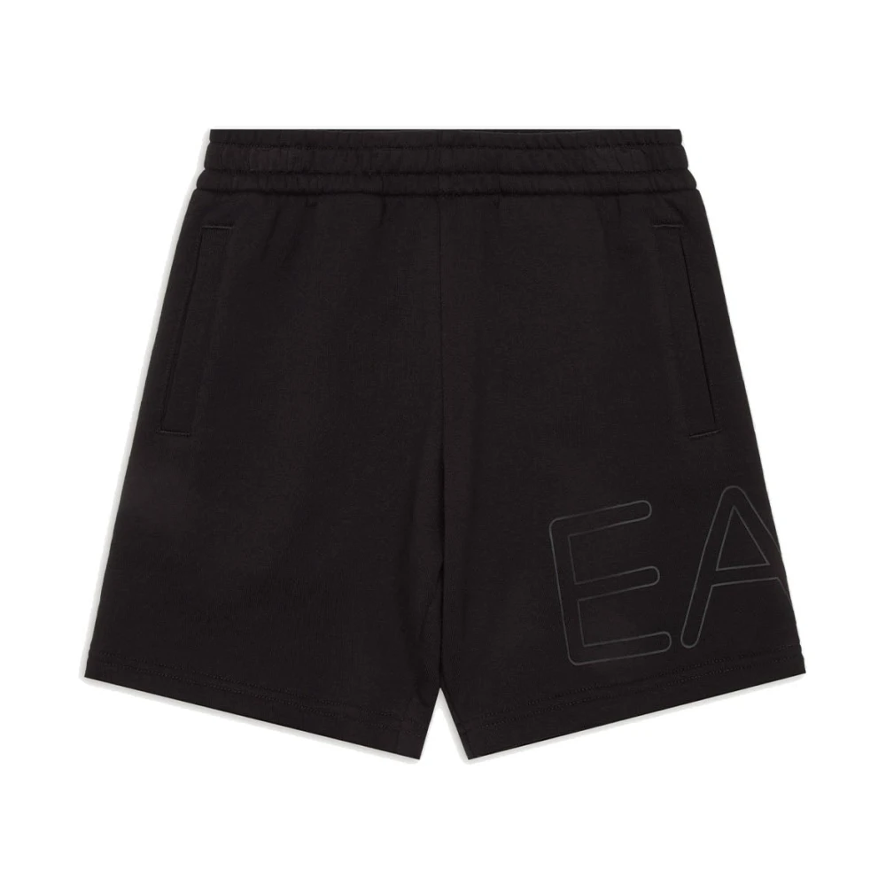 Emporio Armani Ea7 Boys Black Bermuda Shorts - Shorts - 10 Y - Kids