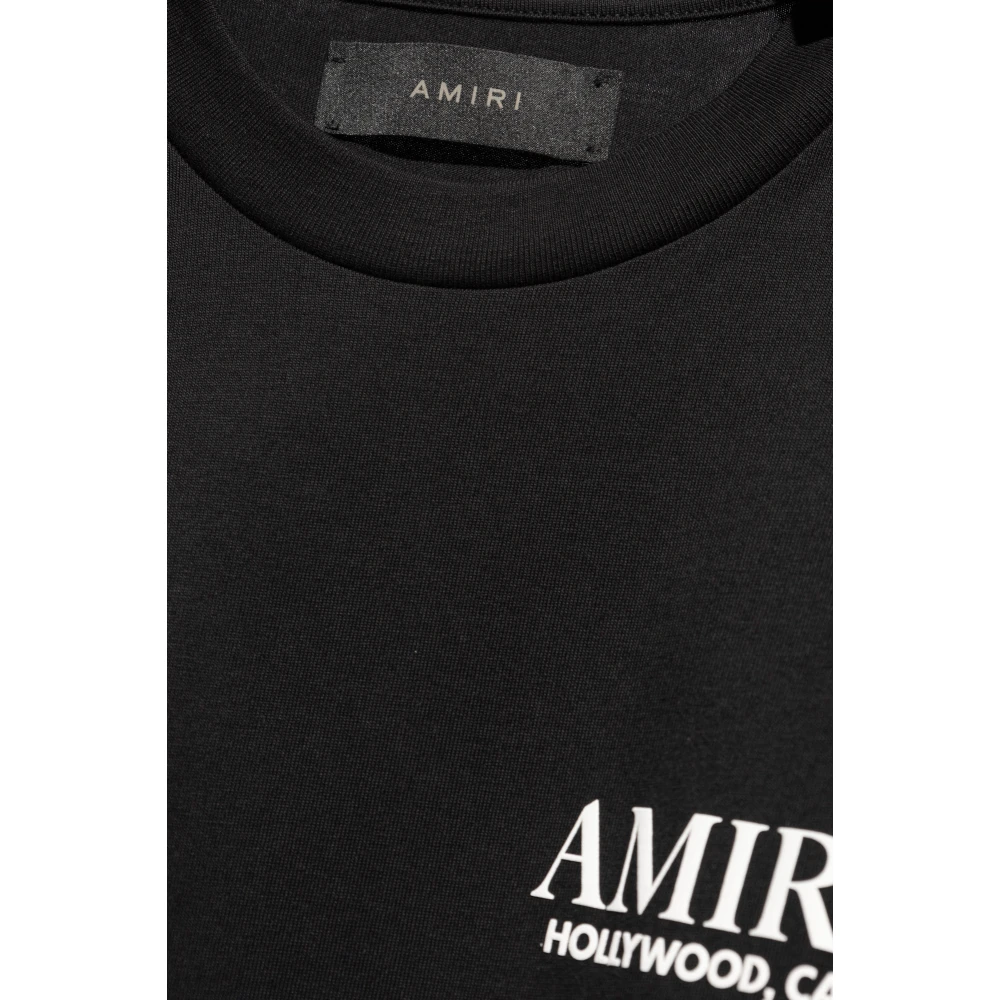 Amiri Bedrukt T-shirt Black Heren