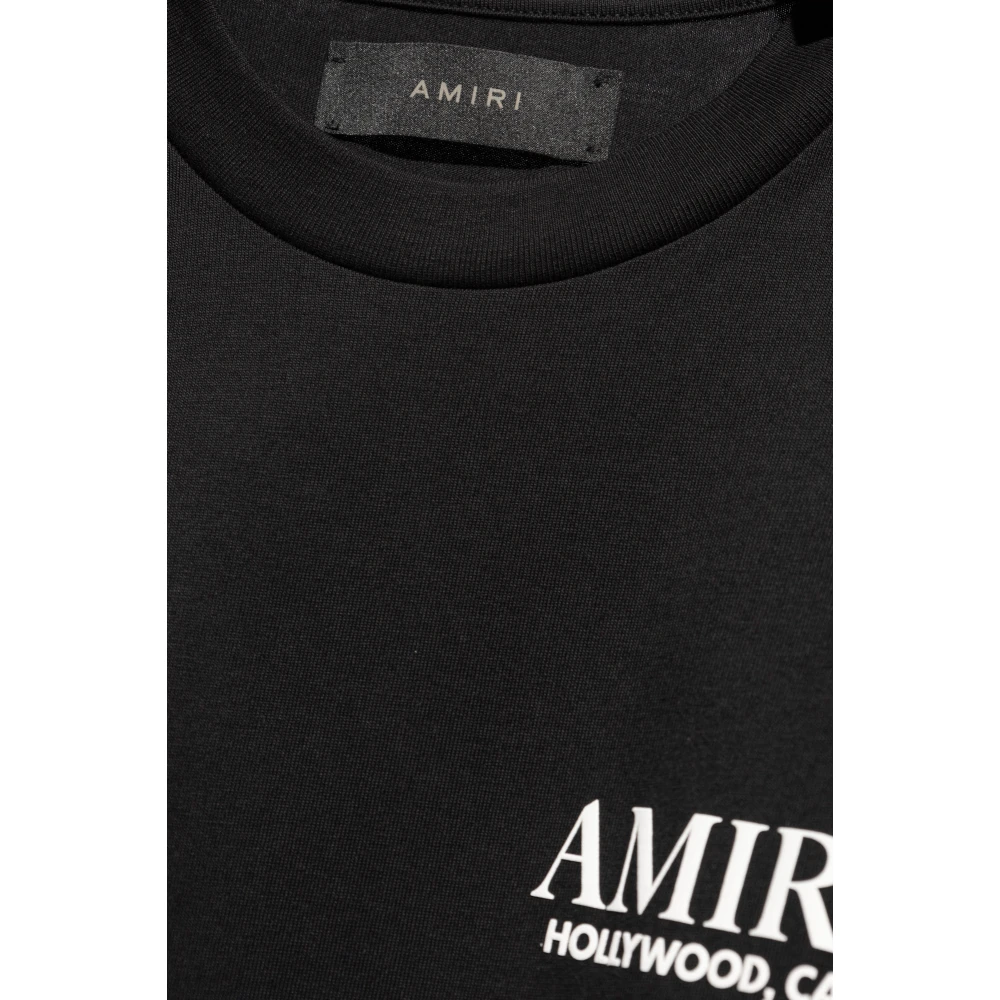Amiri Geprint T-shirt Black Heren