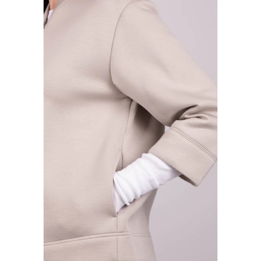 Max Mara Ecru Jas Ghianda Stijl Beige Dames