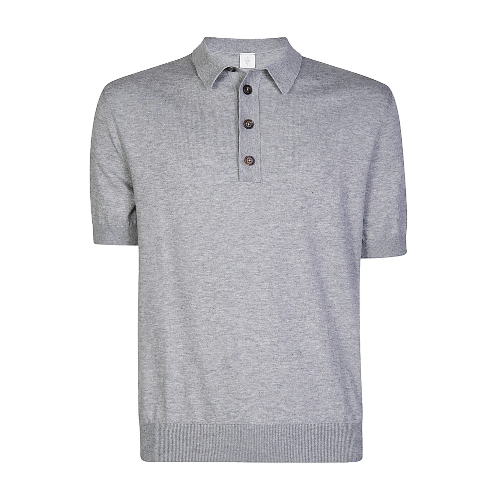 Eleventy Katoen Kasjmier Polo Shirt Gray Heren