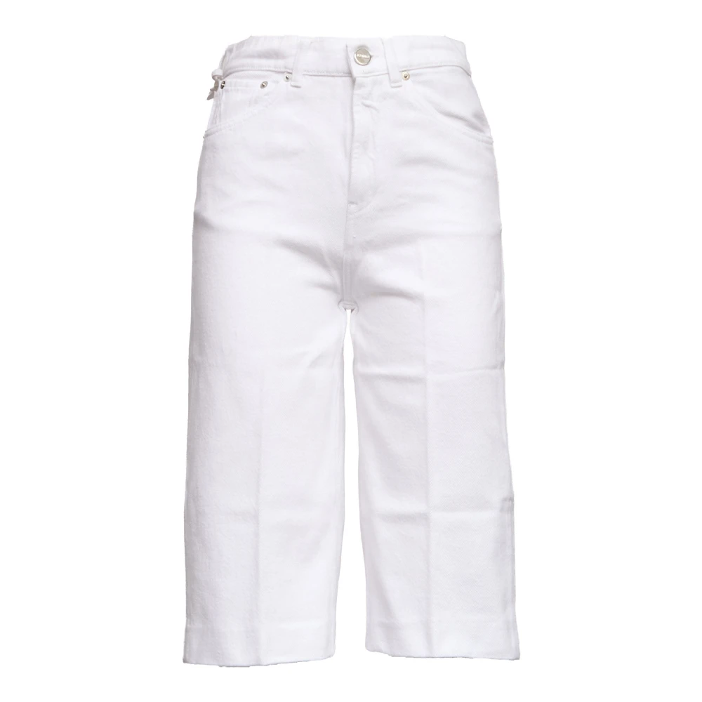 Dondup Women's White Bermudas, W29, Delfine Bermuda Shorts