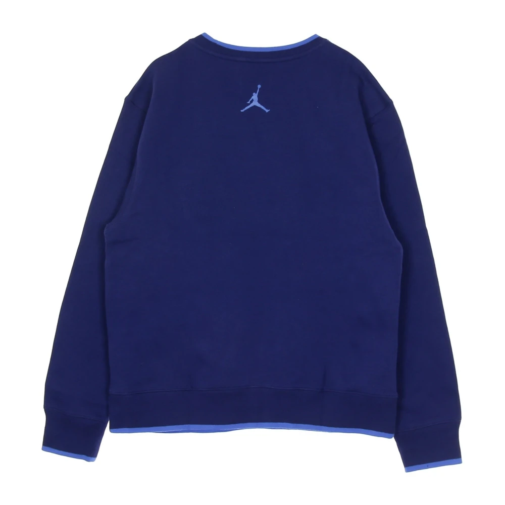 Jordan Blauwe Crew Neck Sweatshirt met Jumpman Print Blue Heren