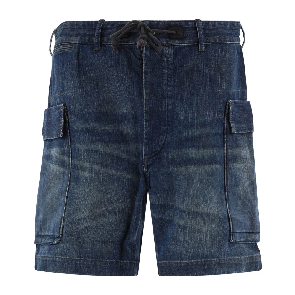 Ralph Lauren Denim Cargo Shorts Blue Heren