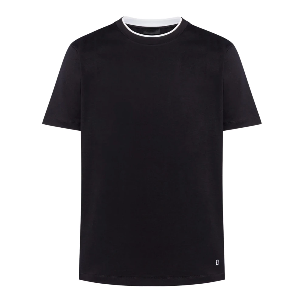 Dondup Uomo Nero - Girocollo Regular T-Shirt - Tops - M