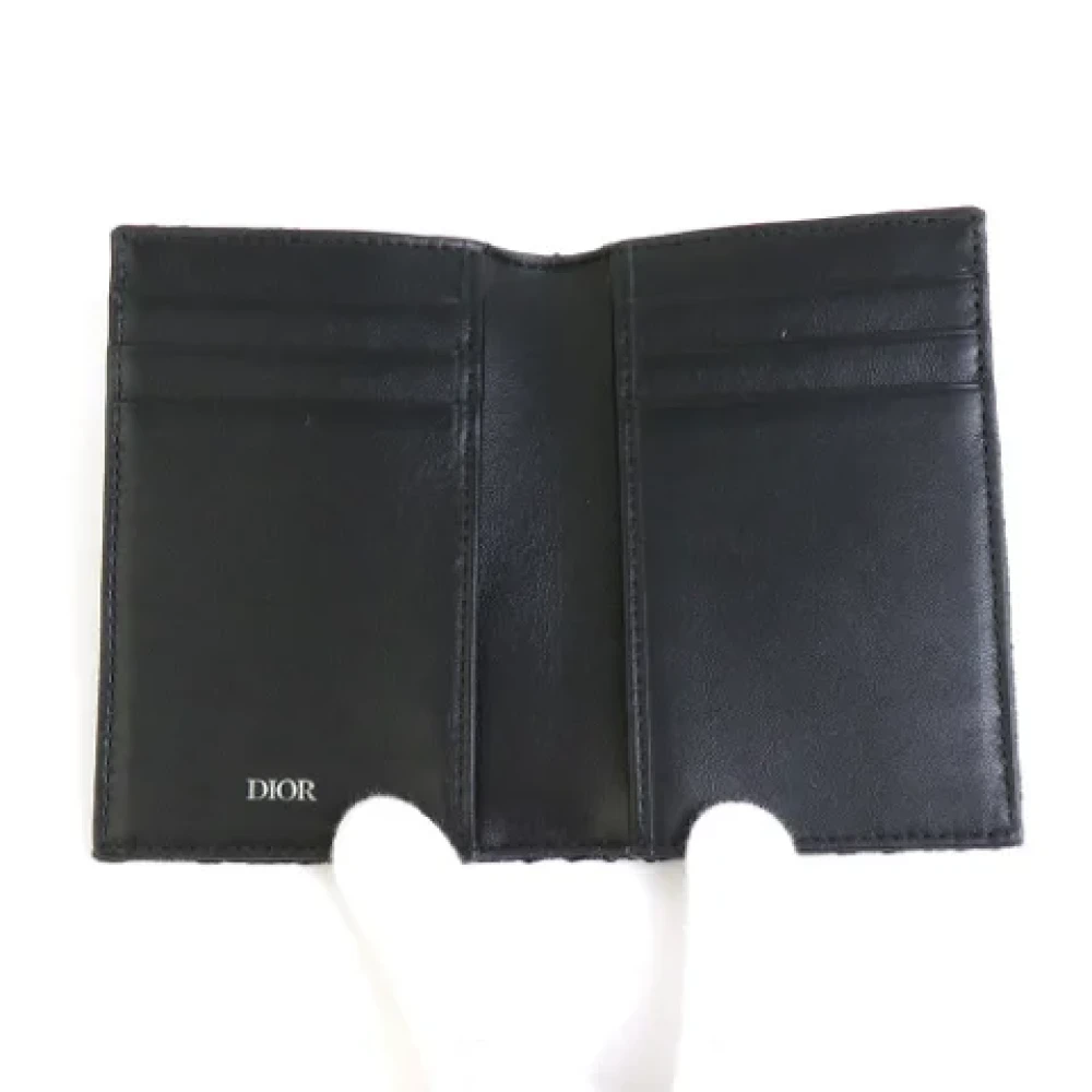 Dior Vintage Pre-owned Canvas home-office Black Heren