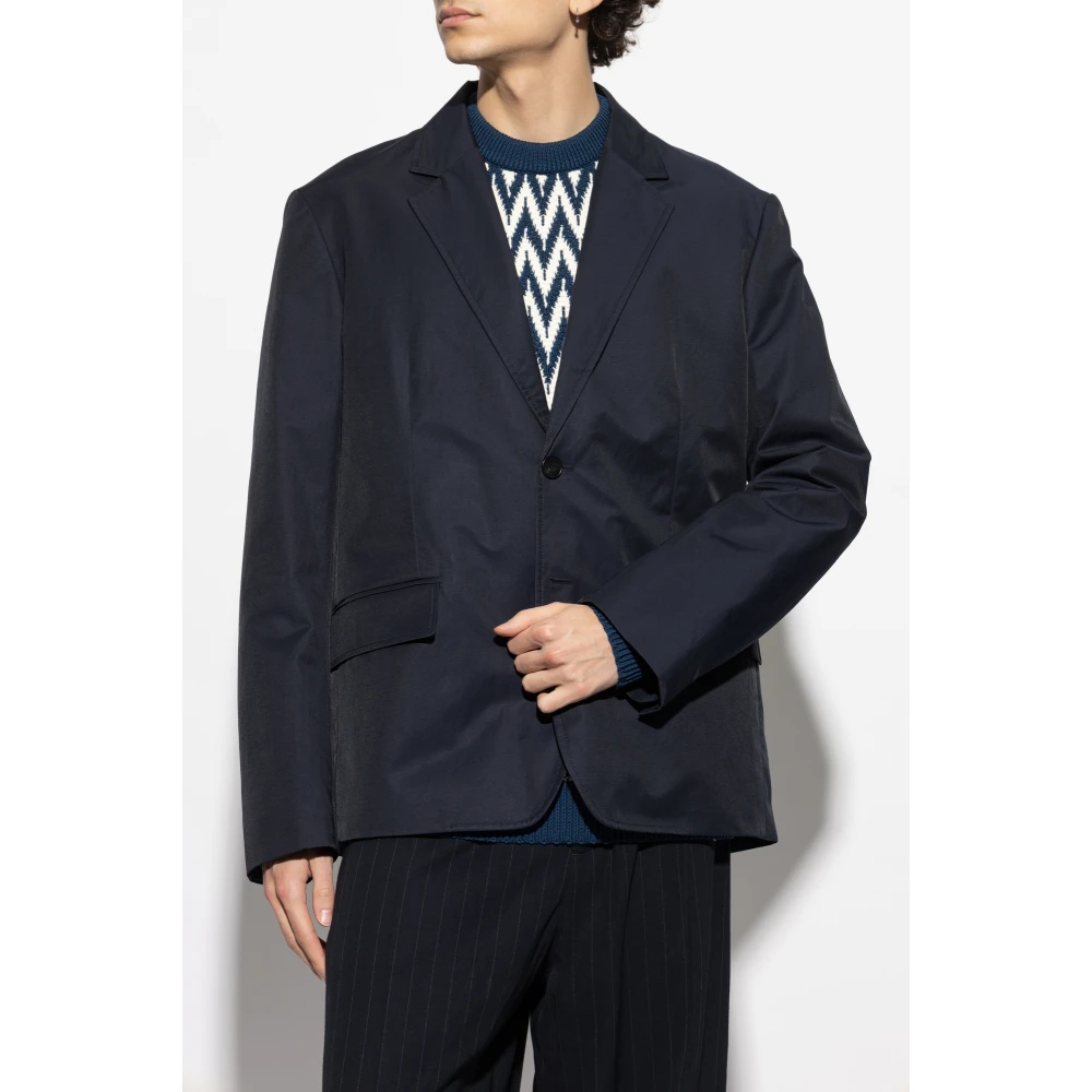 Lanvin Jas met zakken Blue Heren