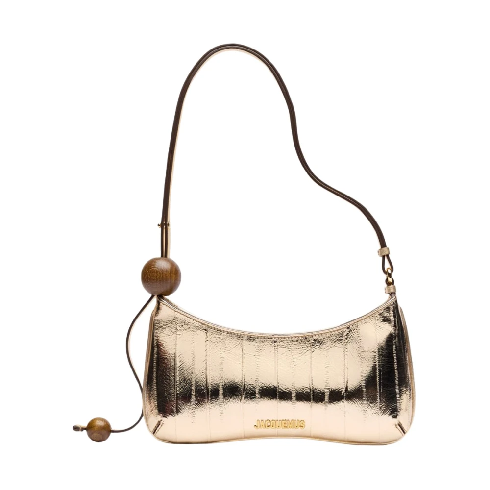 Jacquemus Le Bisou Perle Schoudertas Yellow Dames