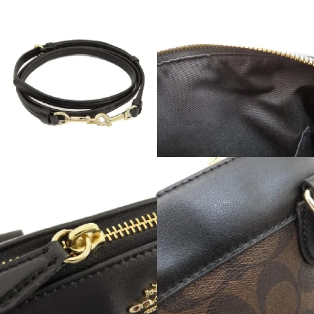 Coach Pre-owned Canvas handbags Brown Dames
