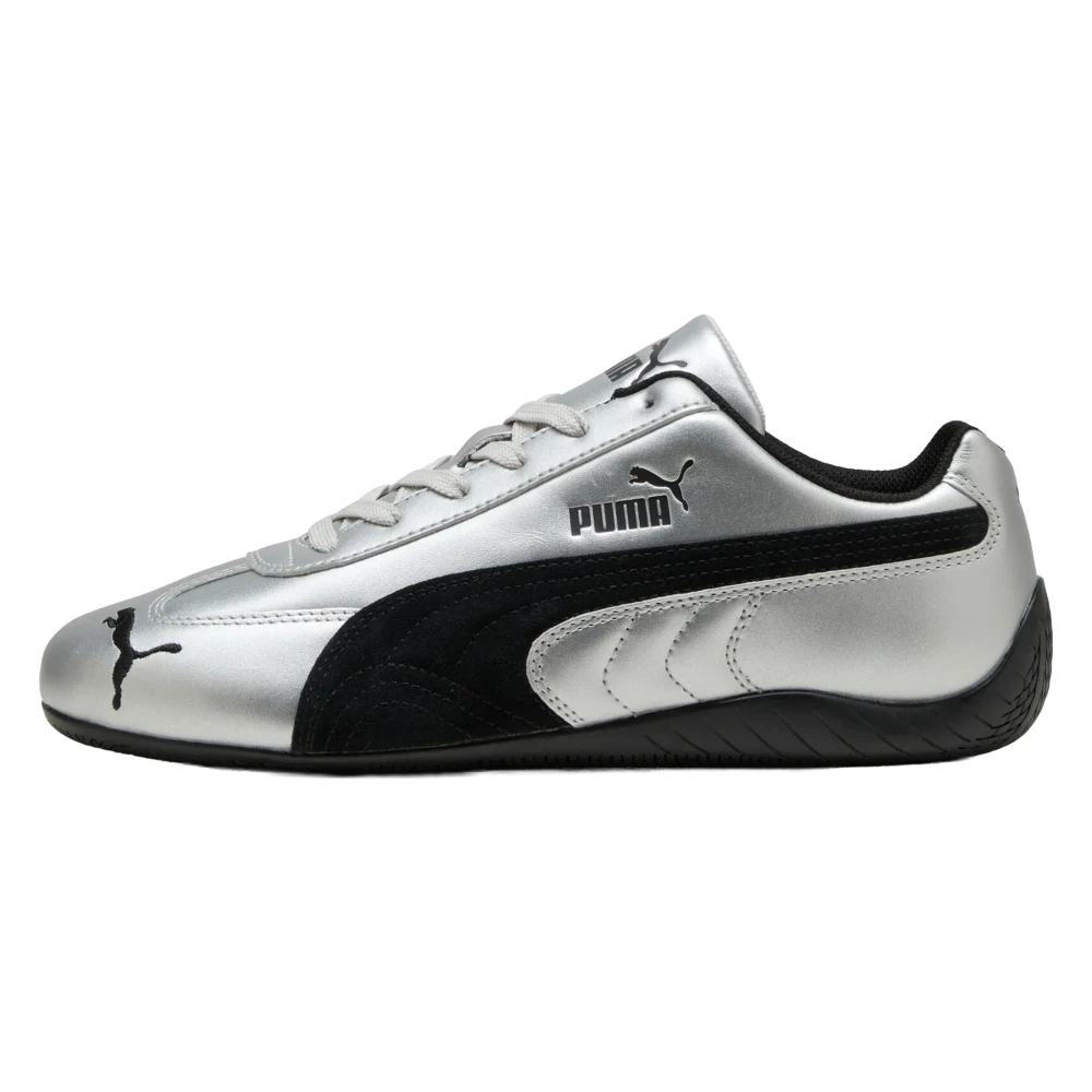 Puma Women's Gray Sneakers, 7 1/2 Uk, Speedcat Metallic