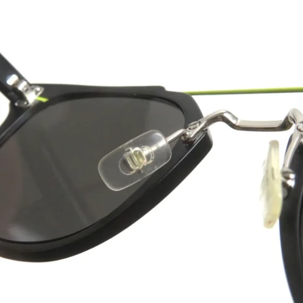 Dior Vintage Pre-owned Metal sunglasses Black Dames