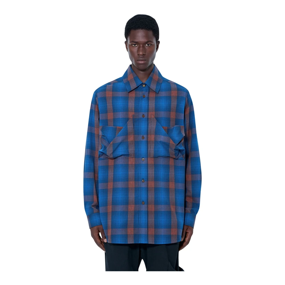 Vivienne Westwood , Casual Shirts, Male, Blue, L, Achilles Overshirt