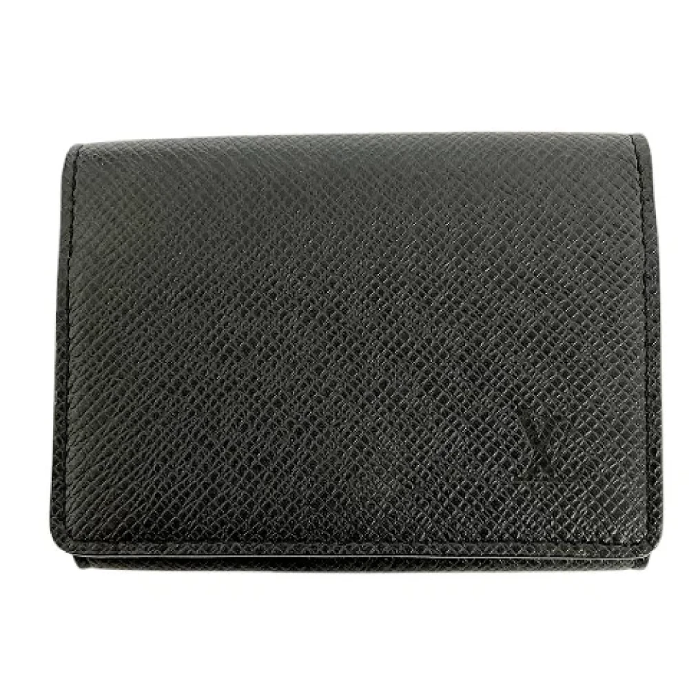 Louis Vuitton Vintage Pre-owned Leather wallets Black Heren