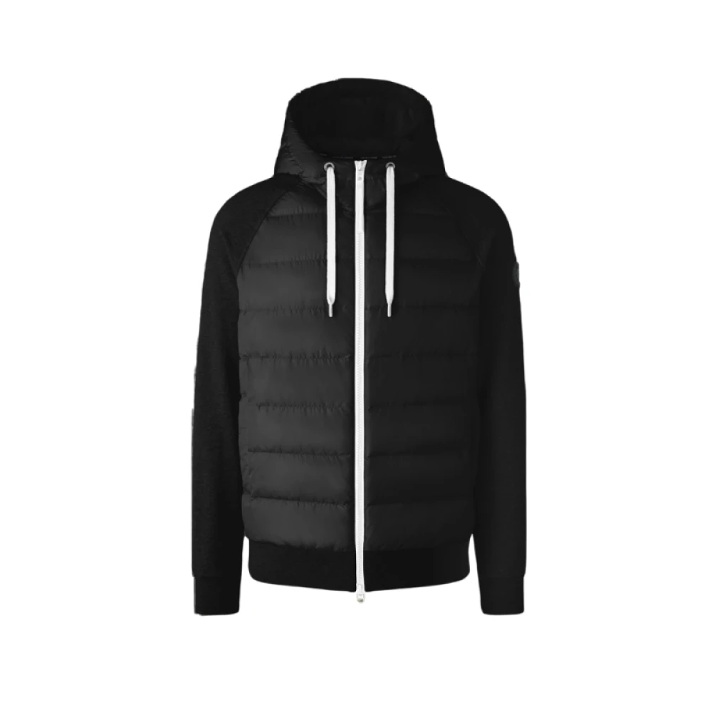 Canada Goose Zwarte HyBridge Huron Hoodie met rits Black Heren