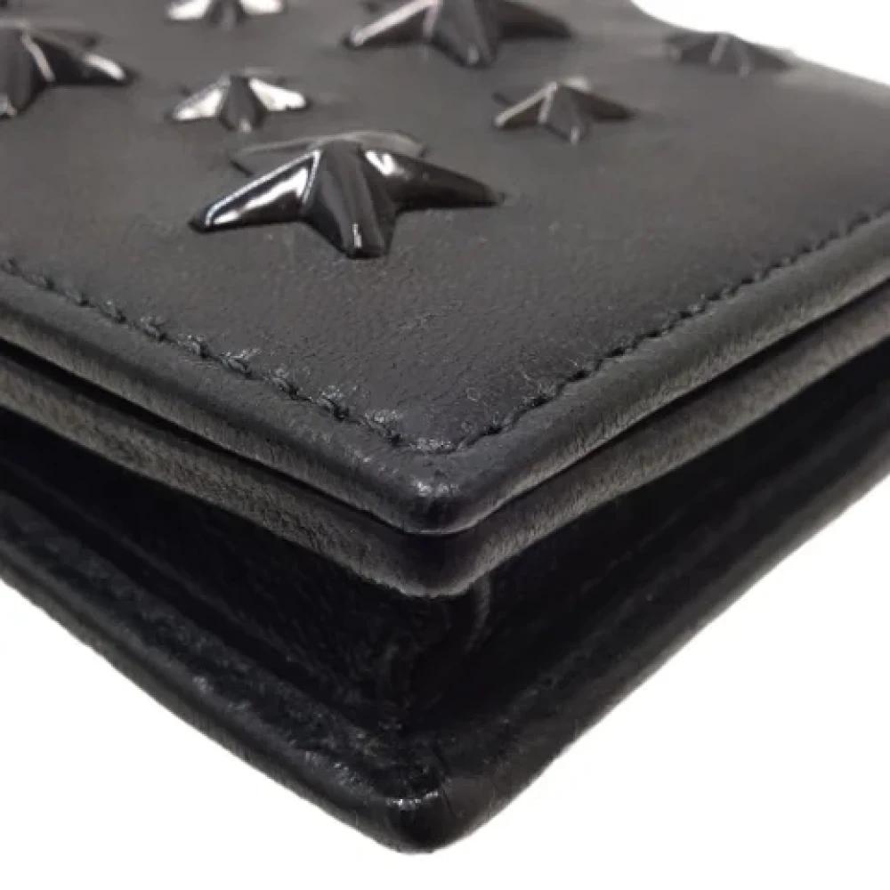Jimmy Choo Pre-owned Leather wallets Black Dames