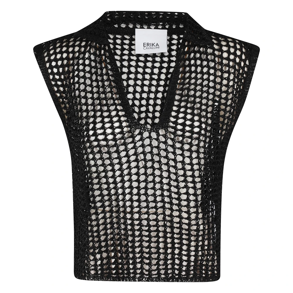 Erika Cavallini Parel Ketting Elegant Sieraad Accessoire Black Dames
