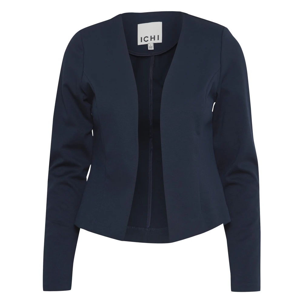 Ichi Women's Blue Blazers, 2XL, Short Blazer