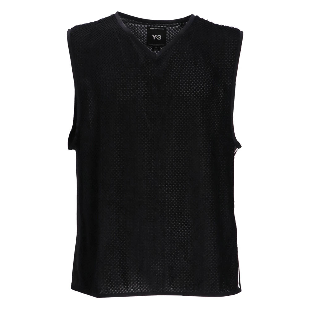Y-3 Stijlvolle Waffle Vest voor Mannen Black Heren