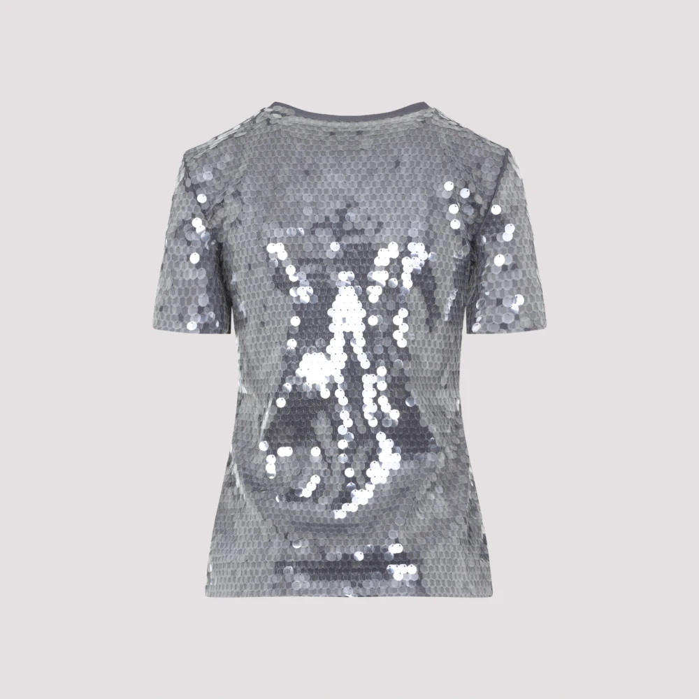 SPORTMAX Kibbutz Paiettes T-shirt Gray Dames