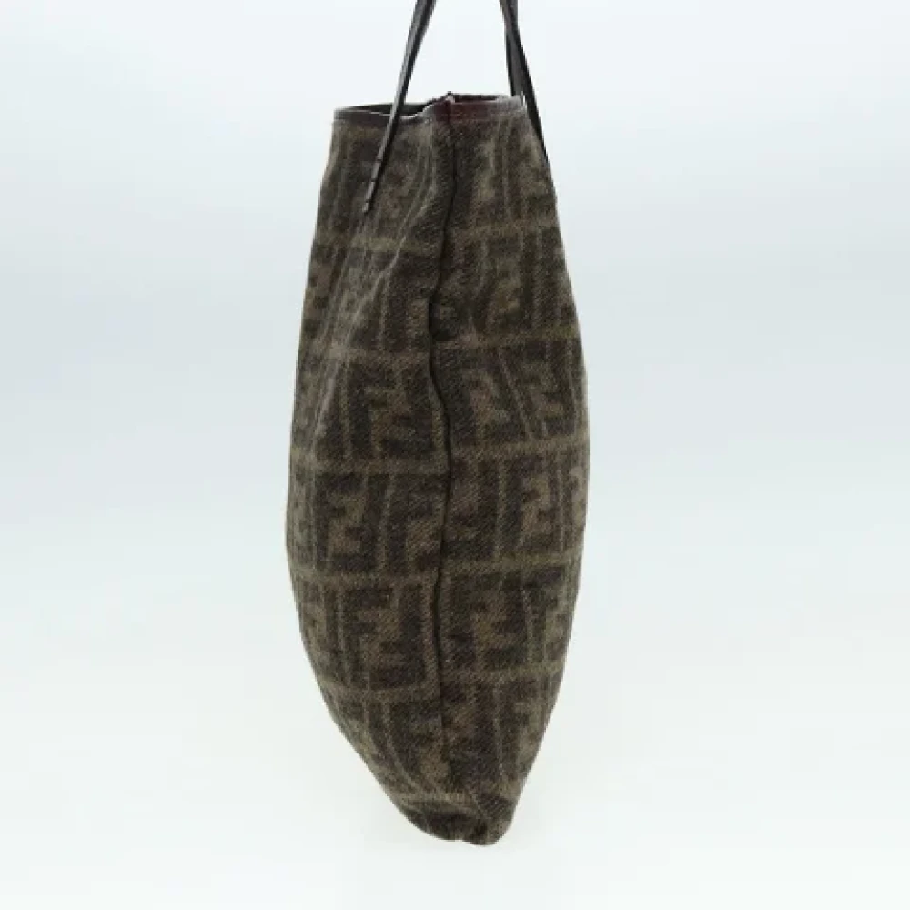 Fendi Vintage Pre-owned Wool totes Brown Dames