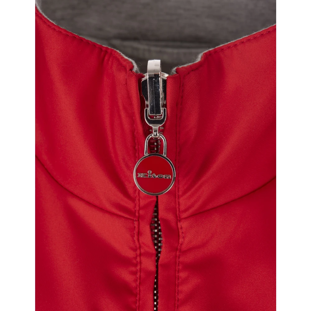 Kiton Rood Polyester Viscose Elastaan Mode Red Heren