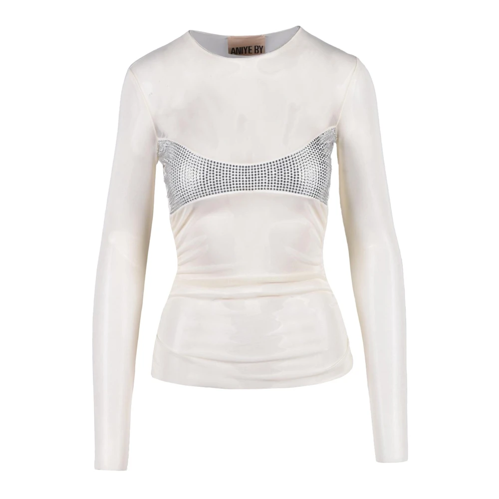 Aniye By Stijlvol T-shirt van polyamide White Dames
