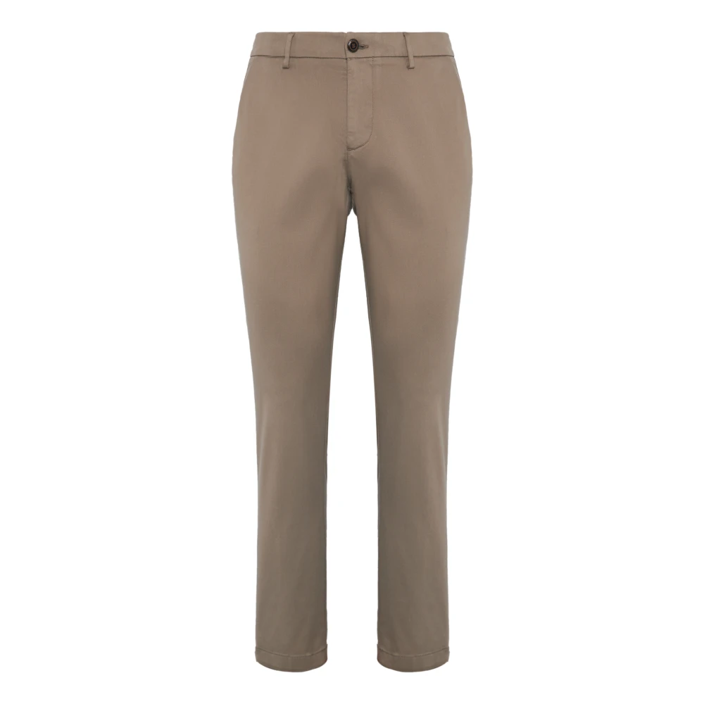 Boggi Milano Homme Beige - Pantalon Stretch Coton/Tencel - Pantalons - Taille: W31