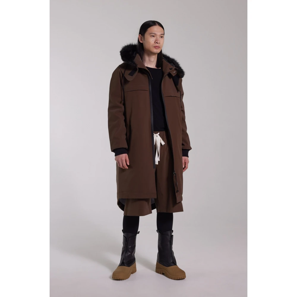 Stutterheim Waterdichte Matte Fishtail Parka Brown Heren