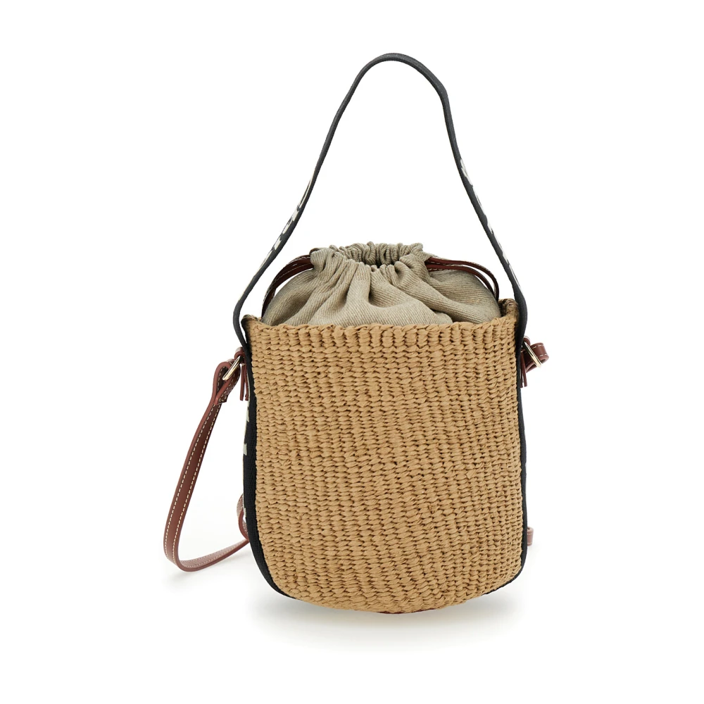Chloé Bruine Raffia Emmer Tas Vrouw Brown Dames
