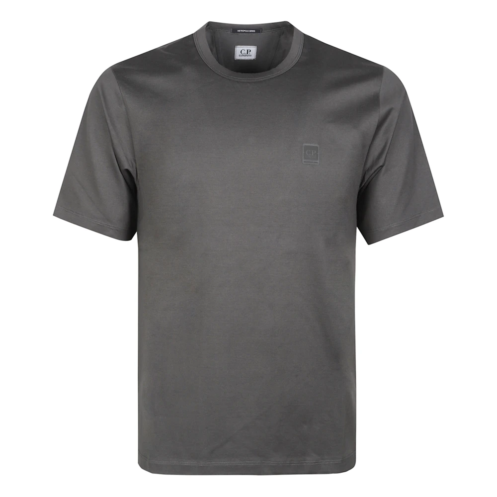 C.p. Company Crew Neck Short Sleeve T-Shirt - Male - T-Shirts - Gray - S - Tops