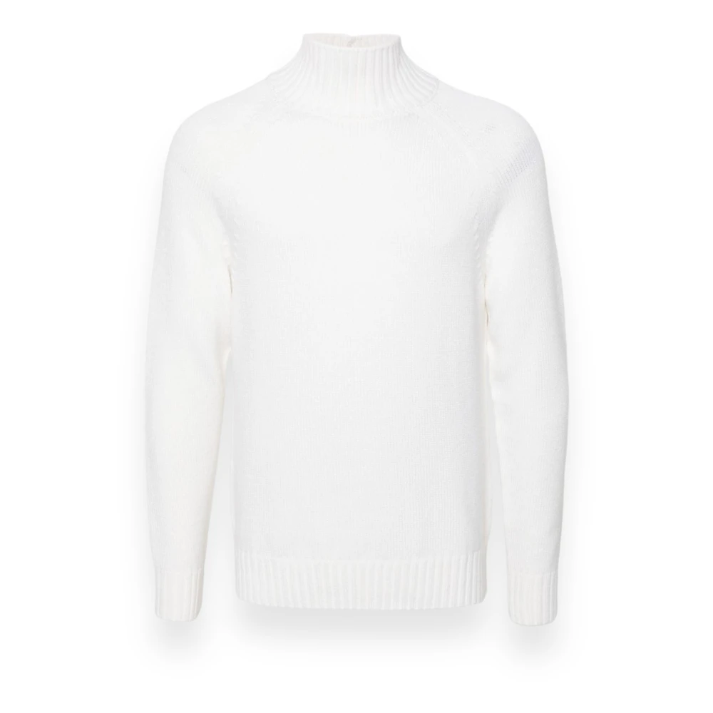 Eleventy Hoge hals trui White Heren