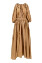 robe-maxi-en-coton-marron-avec-details-plisses
