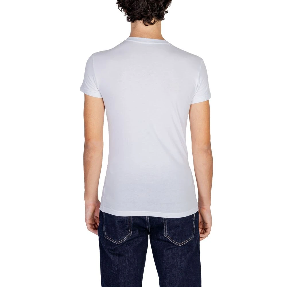 Emporio Armani Katoenen Heren T-shirt Herfst Winter Collectie White Heren