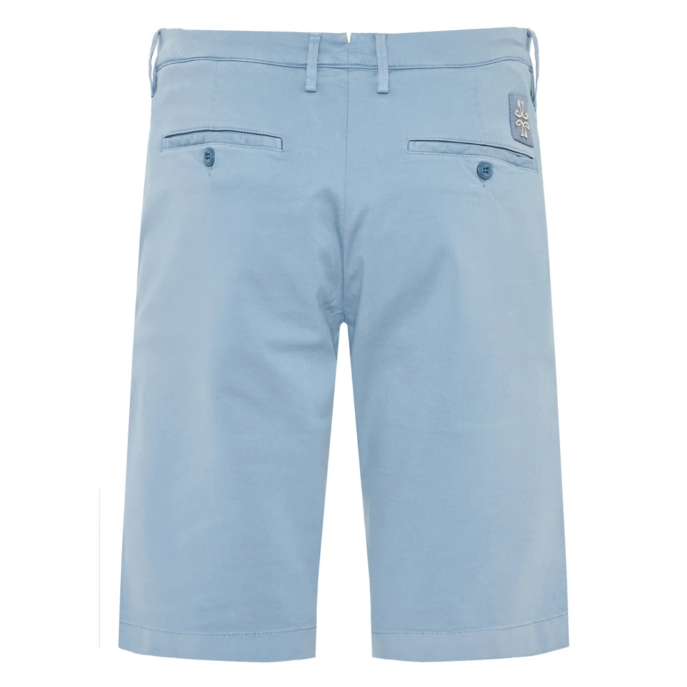 Jacob Cohën Katoen Lyocell Shorts met Zakken Blue Heren