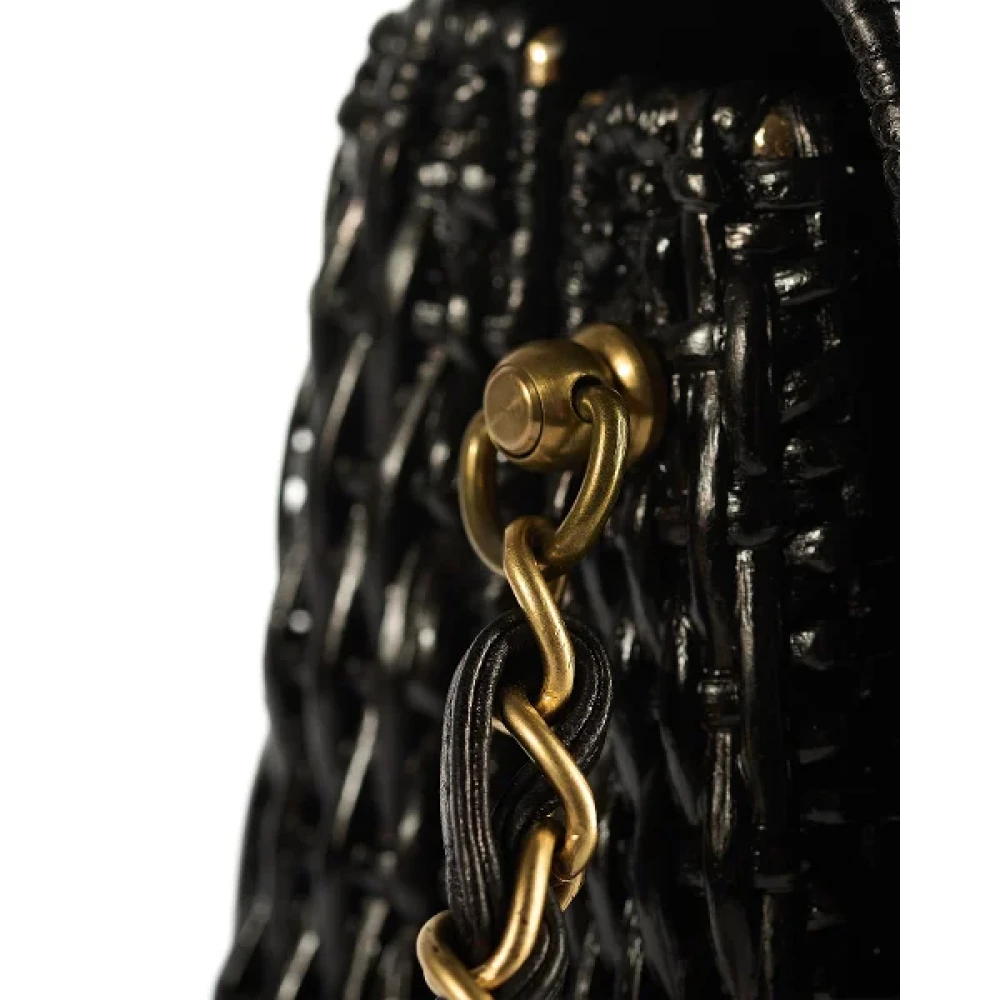 Chanel Vintage Pre-owned Leather shoulder-bags Black Dames