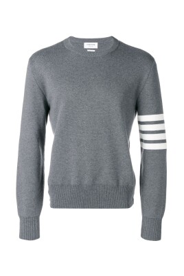 grey-cotton-sweater-with-four-stripe-detailing