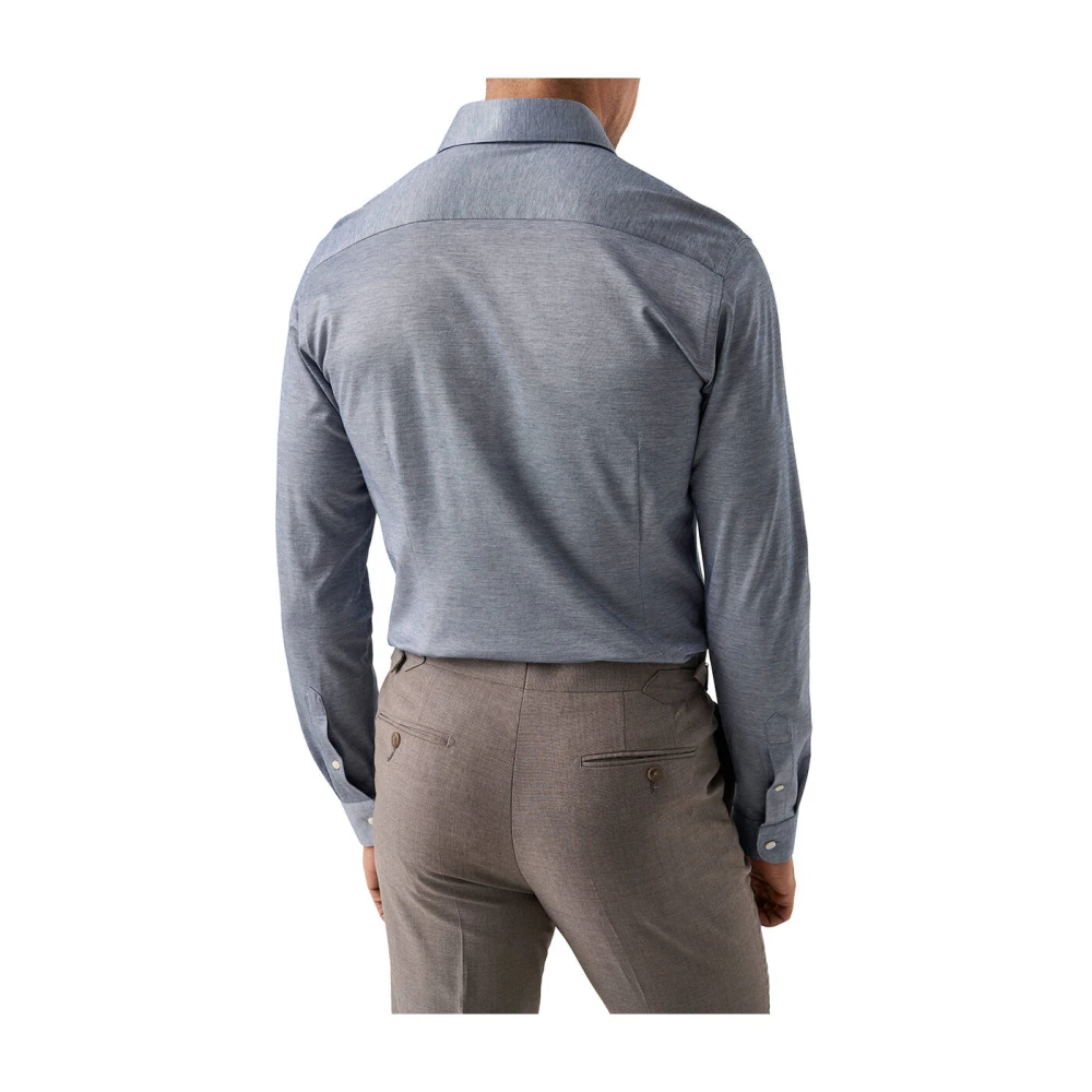 Eton Lange mouw overhemd Blue Heren