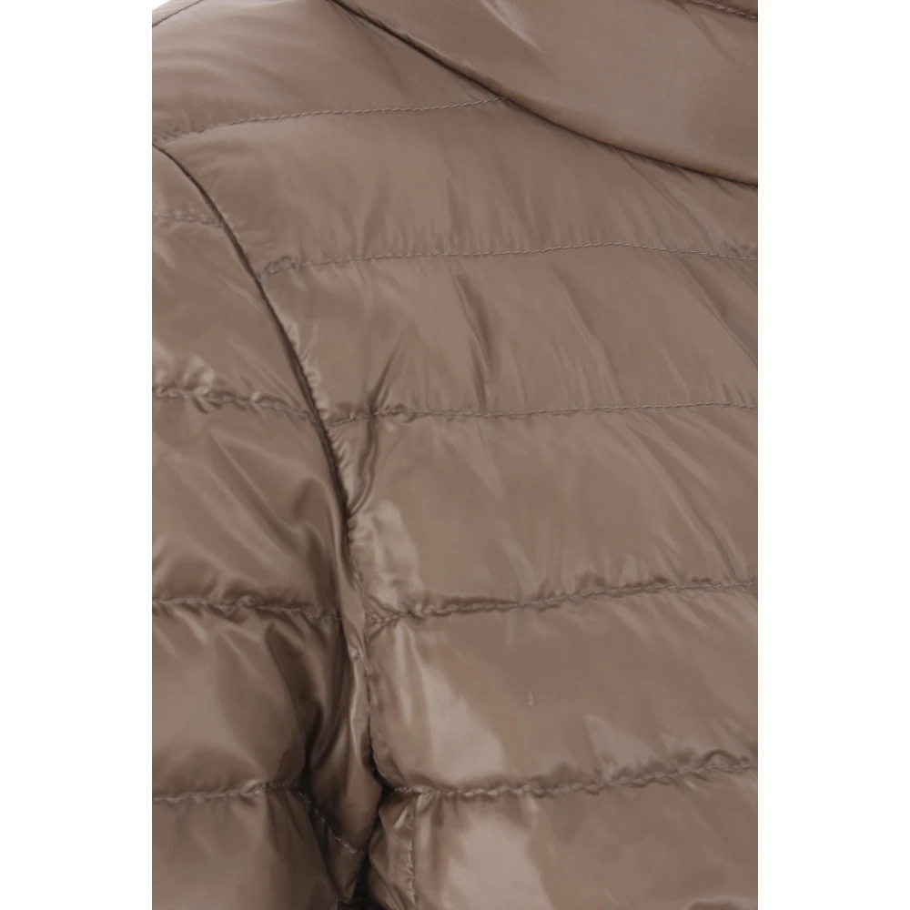 Herno Omkeerbare Lichtgewicht Nylon Jas Brown Dames