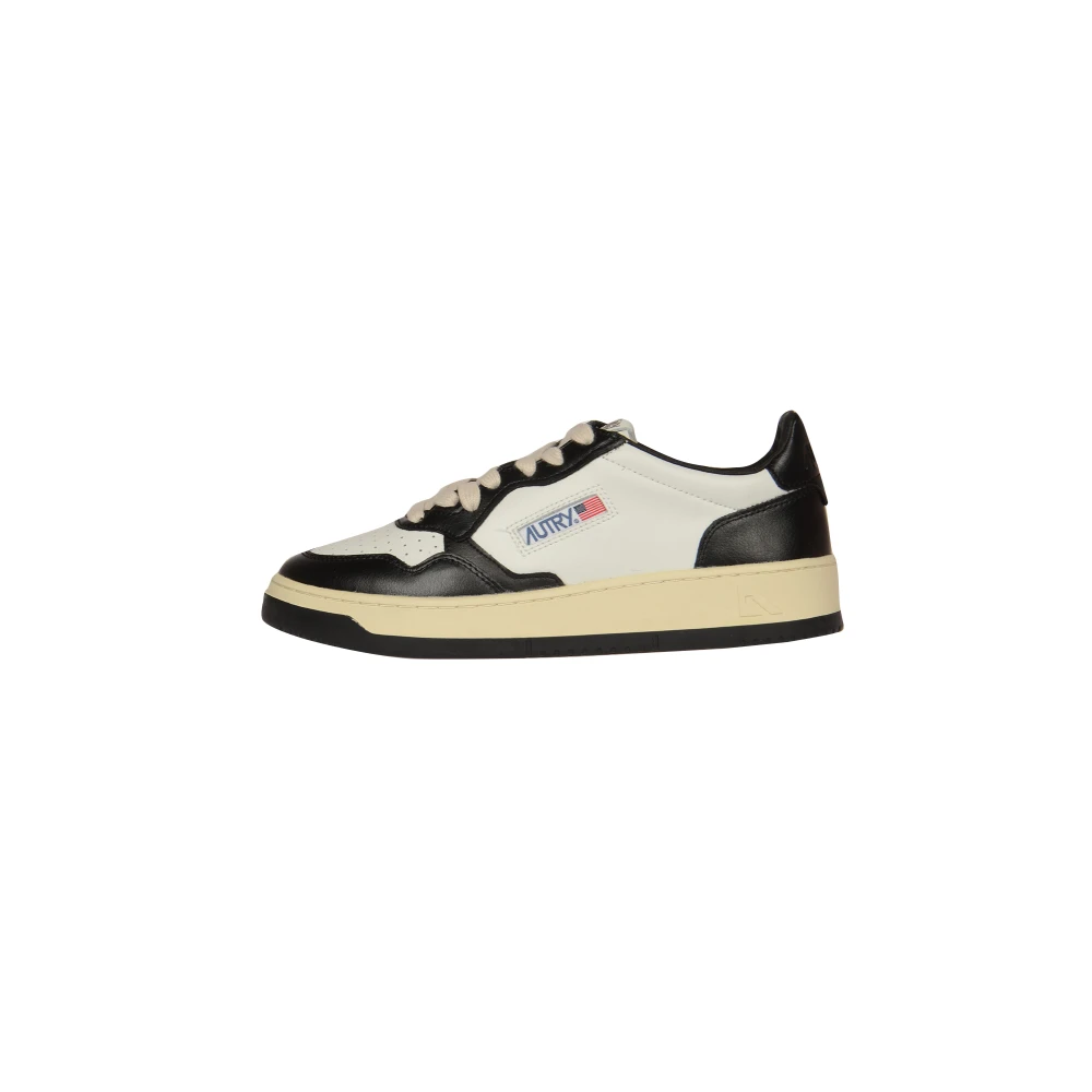 Autry Lage Sneakers Medalist Stijl Heren Schoenen Zwart