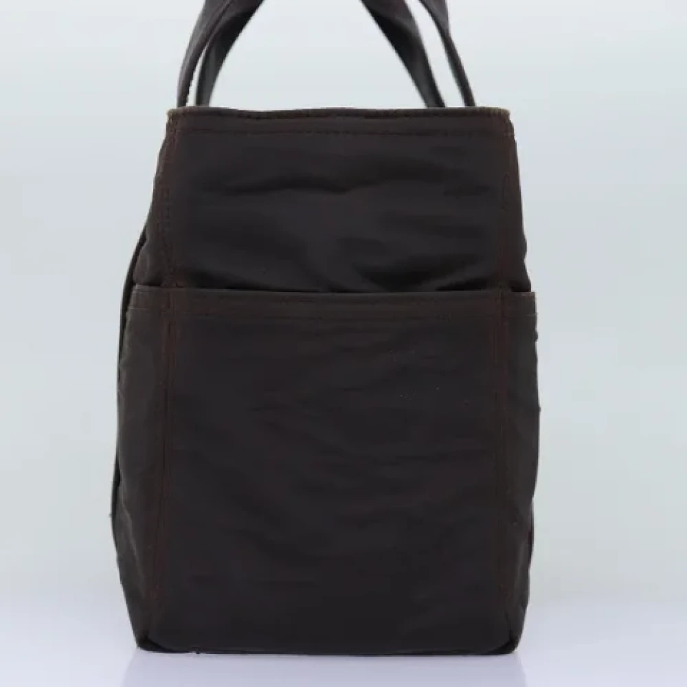 Hermès Vintage Pre-owned Nylon handbags Brown Dames