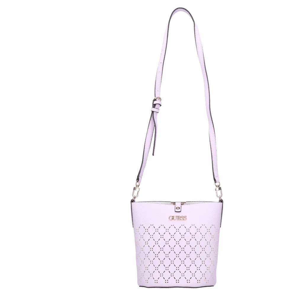 Guess Eco-leren Bucket Bag Pink Dames