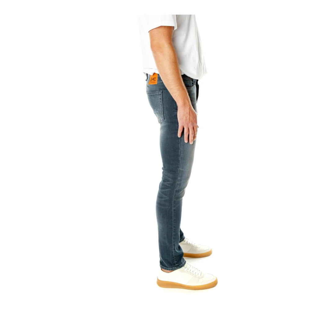 Denham Slim Fit Mid Waist Jeans Blue Heren
