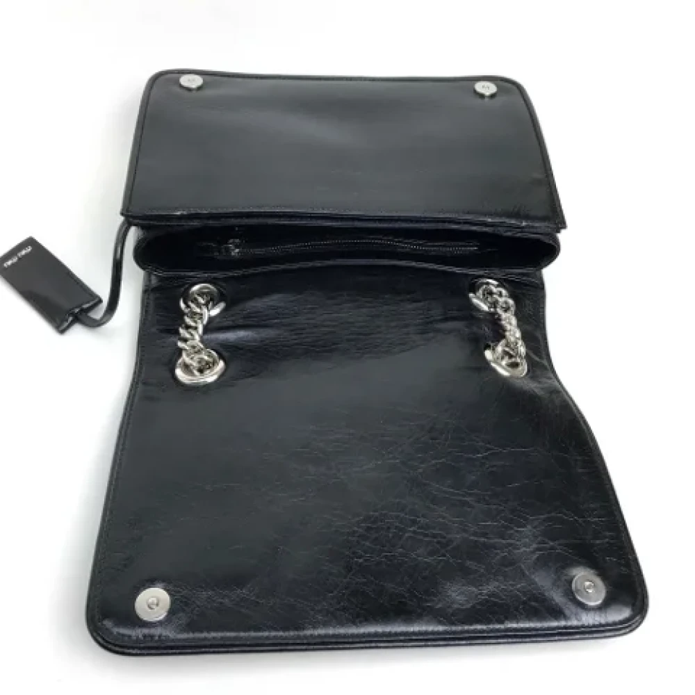 Miu Pre-owned Leather shoulder-bags Black Dames