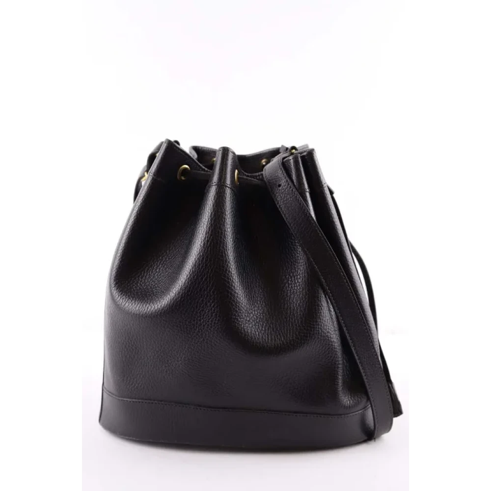 Hermès Vintage Pre-owned Leather shoulder-bags Black Dames