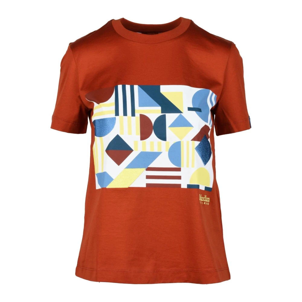Max Mara Tshirt Red Dames
