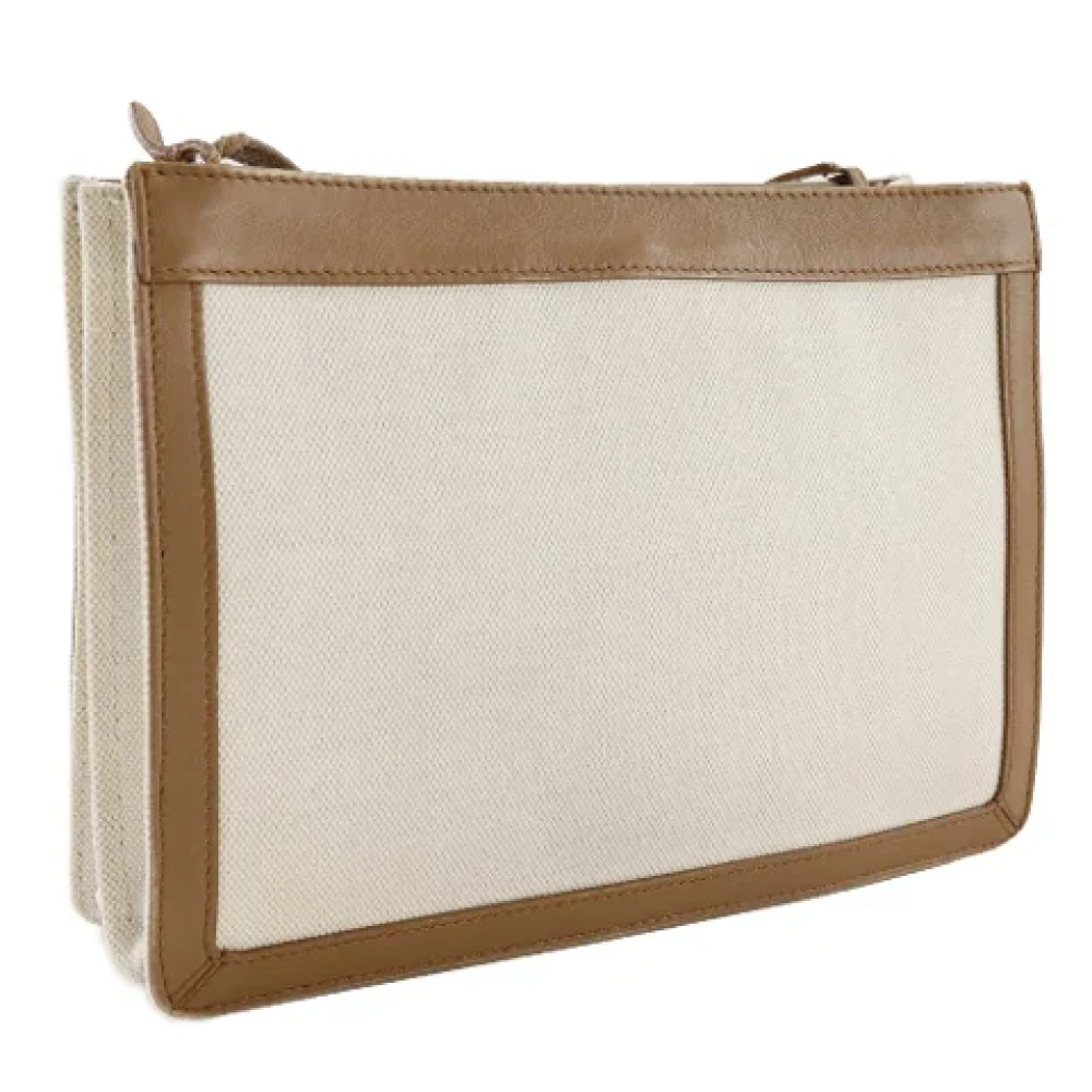 Balenciaga Vintage Pre-owned Canvas balenciaga-bags Beige Dames