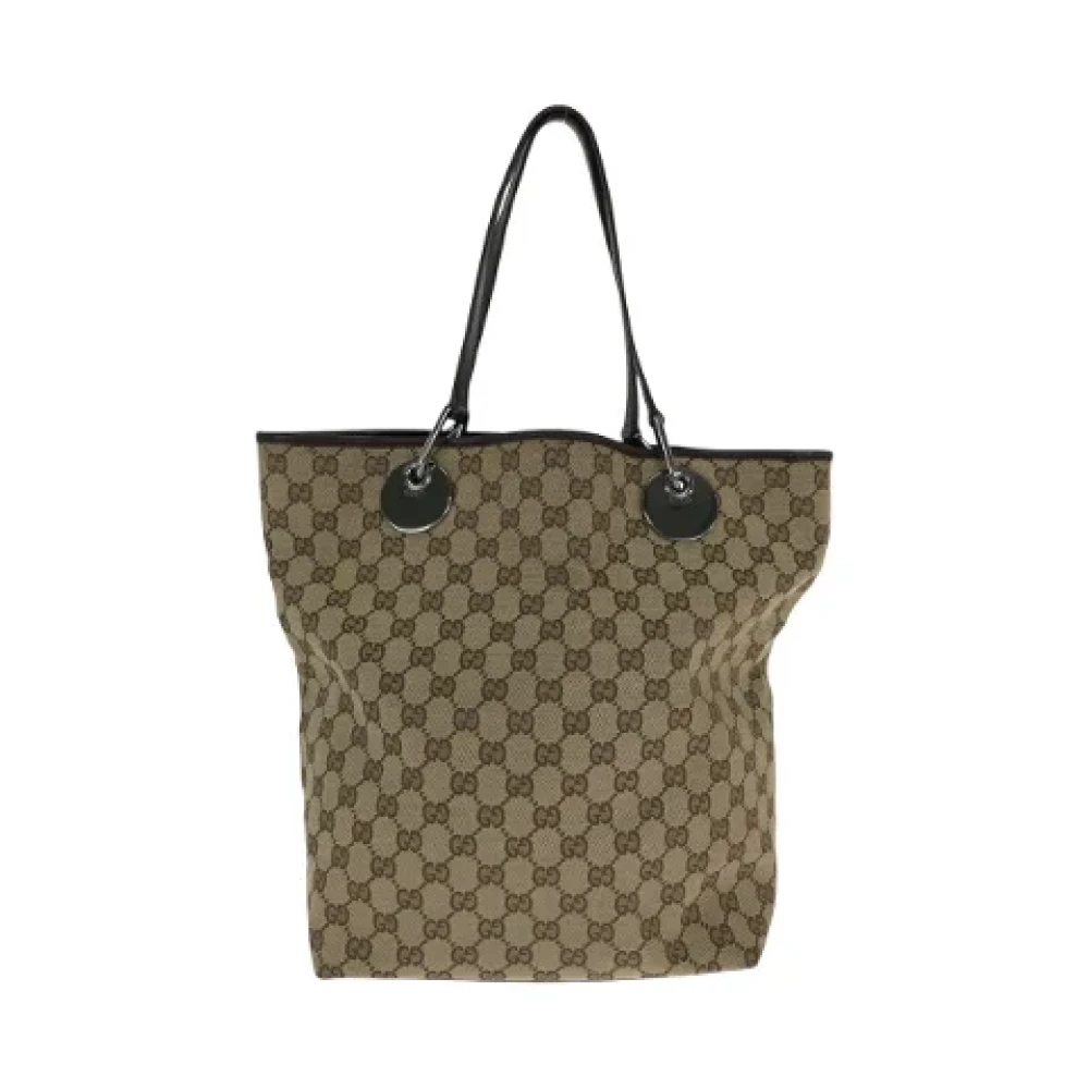 Gucci Vintage Pre-owned Canvas totes Beige Dames