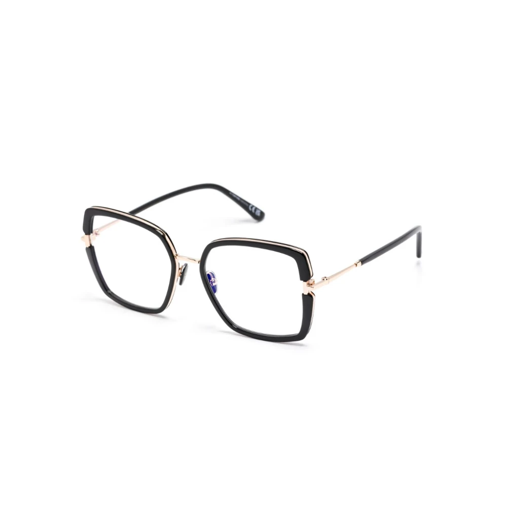 Tom Ford Stijlvolle Vierkante Bril Tf5985 Black Unisex