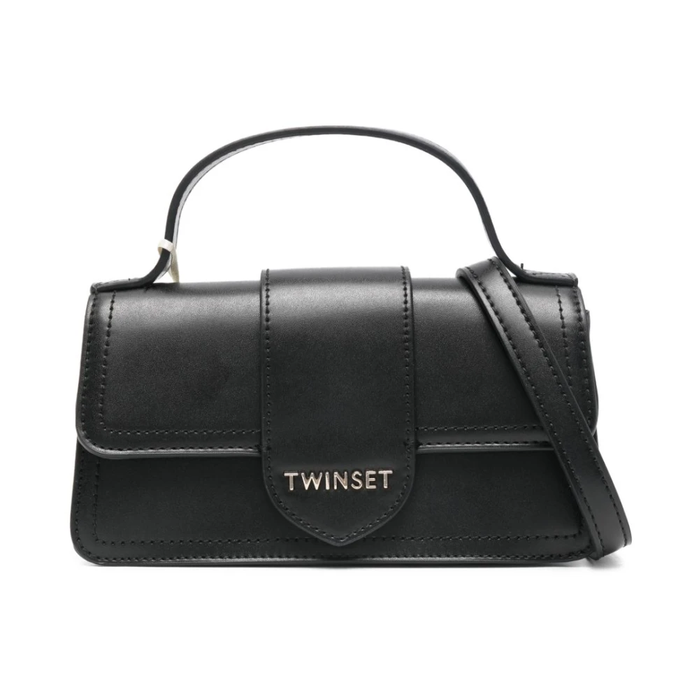 Twinset Women's Black Handbags, One Size, Top Handle Bag